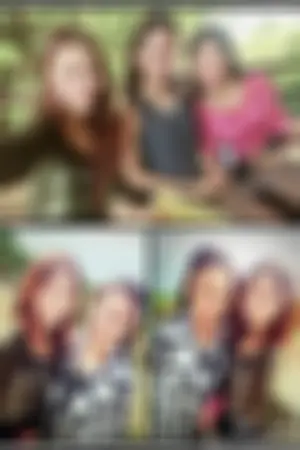 最正母女档 姐妹花合影