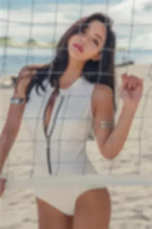 有着健康皮肤的美女模特儿