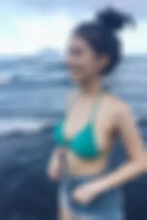 乌石港E级正妹VanessaYao 沙滩最辣眼睛的好身材