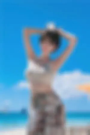 韩国短发美人崔疎曳私房照