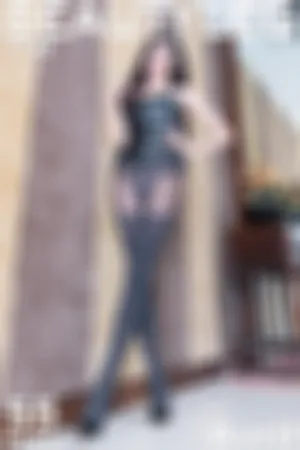 [Beautyleg]美腿寫真 2019.02.15 No.1726 黑色皮质低胸装+灰丝+紧身连衣裙+超薄肉丝+银色高凉