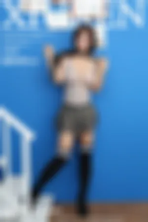 [XiuRen]秀人网 2019.07.29 No.1576 淡蓝透视上衣+黑色蕾丝短裙