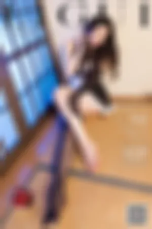 [LIGUI]丽柜 2020.06.21 黑色情趣连身制服裙