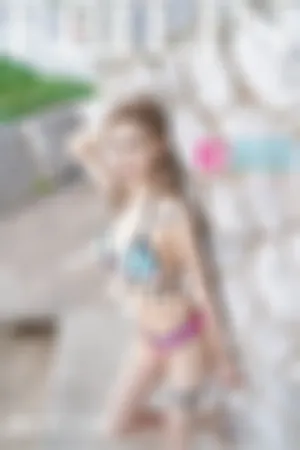 [FEILIN]嗲囡囡- 2020.07.07 VOL.236 彩色泳衣黑色内衣颀长美腿