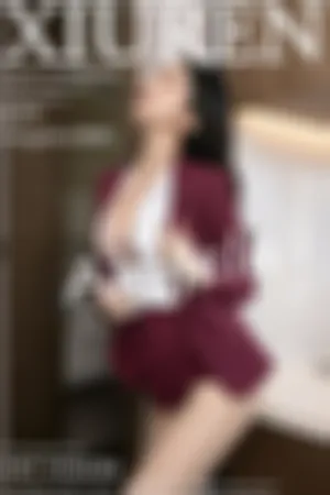 [XiuRen]秀人网 2021.02.07 No.3092 末班地铁_酒红色职业装_丝袜美腿_半脱无内私房