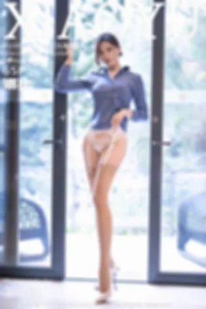 [XIAOYU]语画界 2021.03.17 No.490 眼镜OL_职场秘书制服_半脱露白色内衣