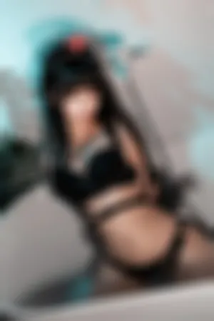 [WeiboGirl]微博红人 黑色胶衣护士