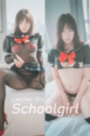 [DJAWA]韩国二次元 No.106 Leather_Black_Schoolgirl