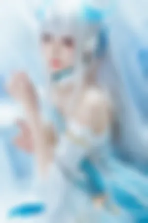 Coser小姐姐南宫西施主题私房性感露肩蓝色连衣裙秀