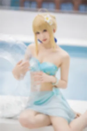 [Cosplay]角色扮演 阿尔托莉雅 潘德拉贡_泳装