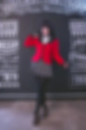 Coser美女叫我千寻大人蛇喰梦子主题性感红色学生制服配超薄黑丝