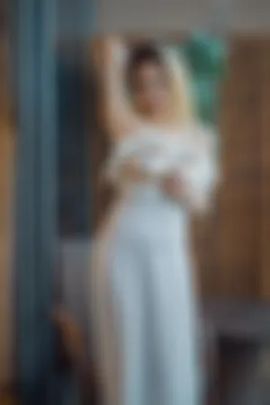 [WeiboGirl]微博红人 白色连衣裙