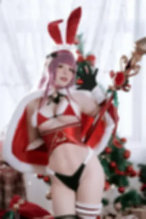 [WeiboGirl]微博红人 性感红色圣诞装扮 兔子圣诞节