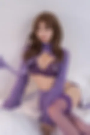 [FuLi]米友福利 私房床上 紫色蕾丝内衣 妈妈子2