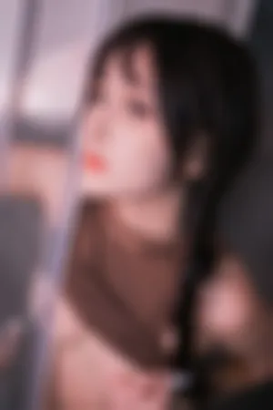 [WeiboGirl]微博红人 浴室性感棕色连衣长裙真空 凸点棕裙