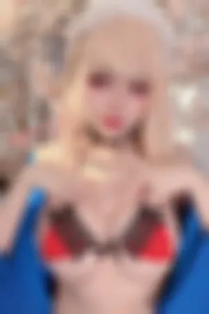 [WeiboGirl]微博红人 性感黑色蕾丝边红色内衣 Marin_Red