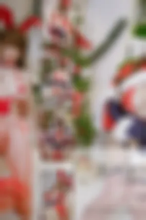 [Cosplay]角色扮演 兔女郎装扮 红色皮质内衣 Christmas_Bunny