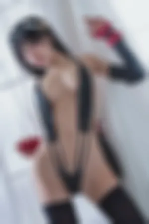 [FuLi]米友福利 性感 黑色 情趣连体内衣 蒂法死库水