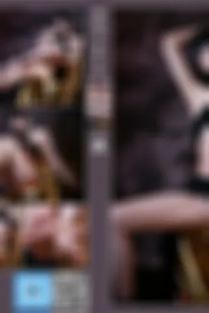 [Cosplay]角色扮演 黑色 连体情趣内衣 金色脚链 浊