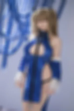 [WeiboGirl]微博红人 性感 深蓝 情趣旗袍服饰 安克雷奇