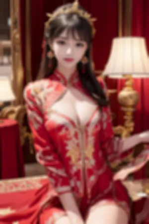 [AIBeauty]爱美女 No.040 古典 红色新娘妆 完美迷人 红嫁衣