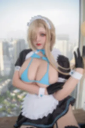 [WeiboGirl]微博红人 蓝色内衣 一之濑明日奈同人女仆