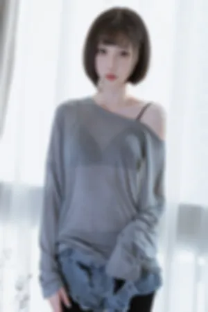 性感毛衣 超薄牛仔裤 黑丝裤袜 半透毛衣