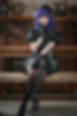 [Cosplay]角色扮演 黑色护士装 蕾丝吊袜 黑江雫护士