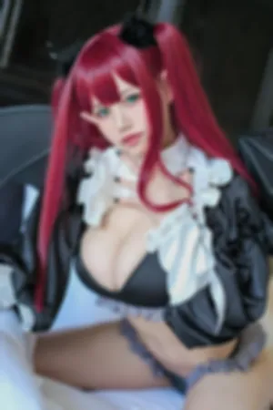 [WeiboGirl]微博红人 女魅魔装扮 性感 黑色内衣 梦魔扰利兹