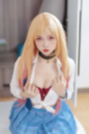 [Cosplay]角色扮演 白衬衫 格子短裙 喜多川海梦