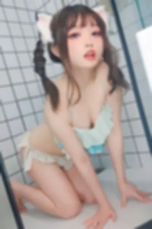 [FuLi]米友福利 私房浴室 性感泳衣 浴室蓝白泳衣辫子