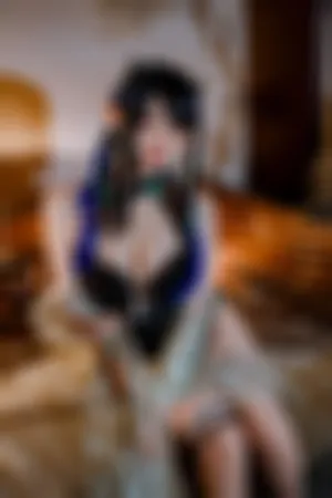 [Cosplay]角色扮演 精灵装扮 黑色 连体泳衣 方舟夜半泳装