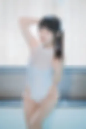 [FuLi]米友福利 泳池 白色 连体泳衣 湿身 白衣竞泳