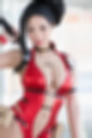 [Cosplay]角色扮演 美女武士装扮 红色 情趣服饰 八百萬 my_hero_academic_MOMO