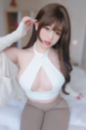 [FuLi]米友福利 白色 情趣针织衣 紧身裤 瑜伽服