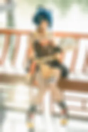 [Cosplay]角色扮演 奇异女仆服饰 白色短袜 香菱女仆