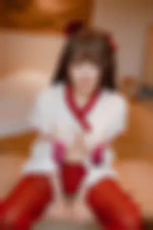 [Cosplay]角色扮演 私房 情趣薄纱 裹身 贴符遮点 巫女