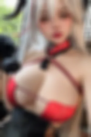 [Cosplay]角色扮演 红色内衣 黑丝吊袜 埃吉尔