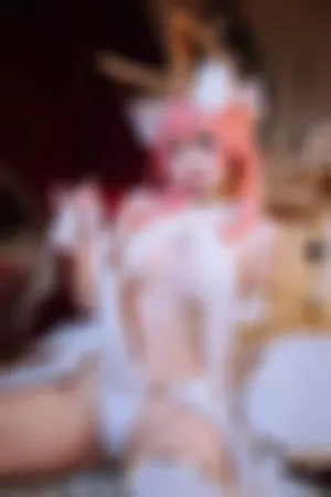 [Cosplay]角色扮演 白色 薄纱 情趣 玉藻前#舞娘