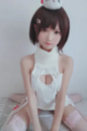 [WeiboGirl]微博红人 性感 白色 针织毛衣 白丝白色毛衣