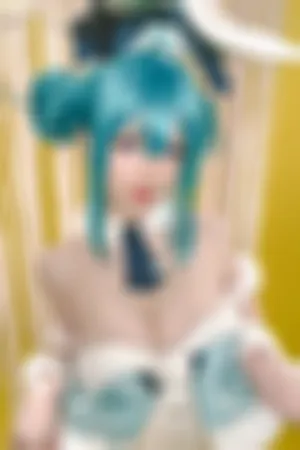 [Cosplay]角色扮演 兔女郎装扮 白色连体衣 初音未来