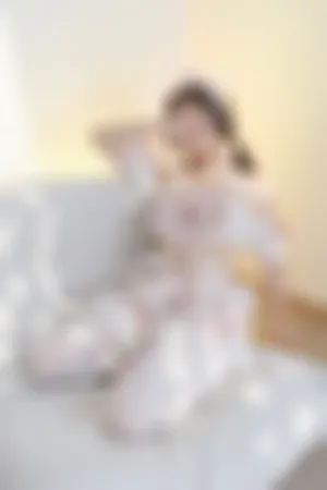 [FuLi]米友福利 美少女 粉色女仆装 超薄白丝 朝露