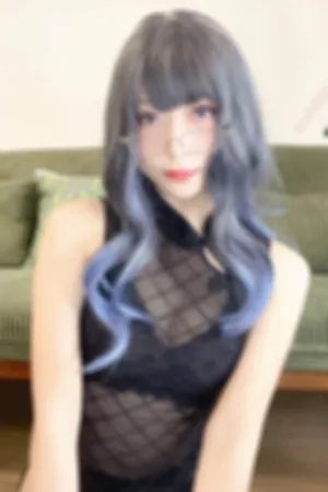 [WeiboGirl]微博红人 性感 黑色 薄透旗袍 网格吊袜 网格旗袍