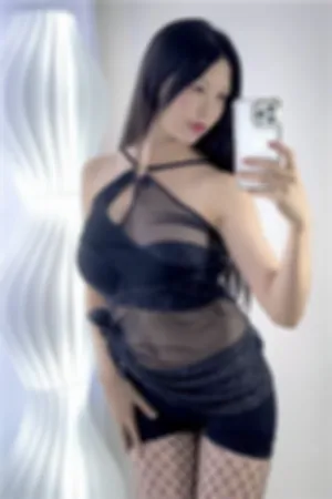 [FuLi]米友福利 黑色薄纱 自摄高跟渔网袜