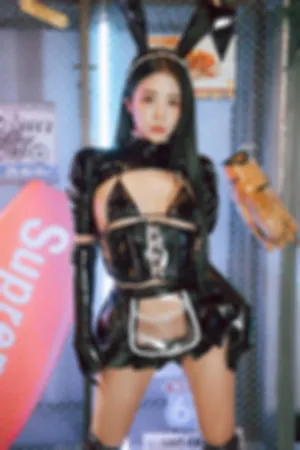 [BlueCake]韩国蓝色蛋糕 Bomistry 兔女郎 灯箱 皮质内衣 Dark_Maid