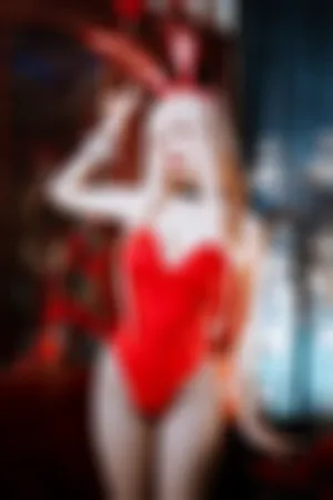 [WeiboGirl]微博红人 红色 皮质连体衣 黑丝网袜 海梦兔女郎