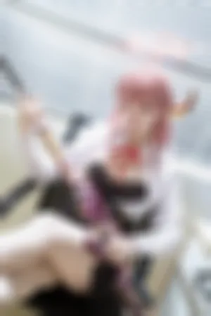 [Cosplay]角色扮演 性感白T 黑短裙 蔚蓝档案 炽天使克鲁鲁