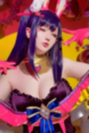 [Cosplay]角色扮演 兔女郎装扮 高叉连体衣 星野爱同人