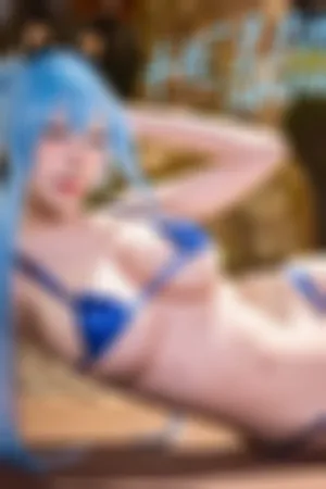 [Cosplay]角色扮演 夏日泳裝主题 户外 深蓝比基尼 海伦
