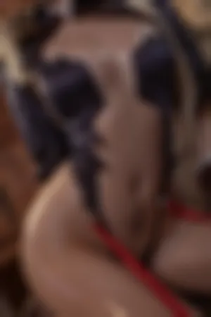 [Cosplay]角色扮演 精灵装扮 黑色情趣服饰 黑兽